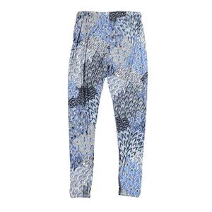 Sz.XL*LBISSE*Blue/Black Abstract-Print Leggings